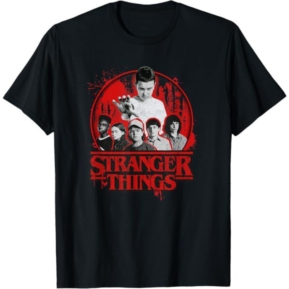 Stranger Things 4 Group Shot Growing Up Tshirt